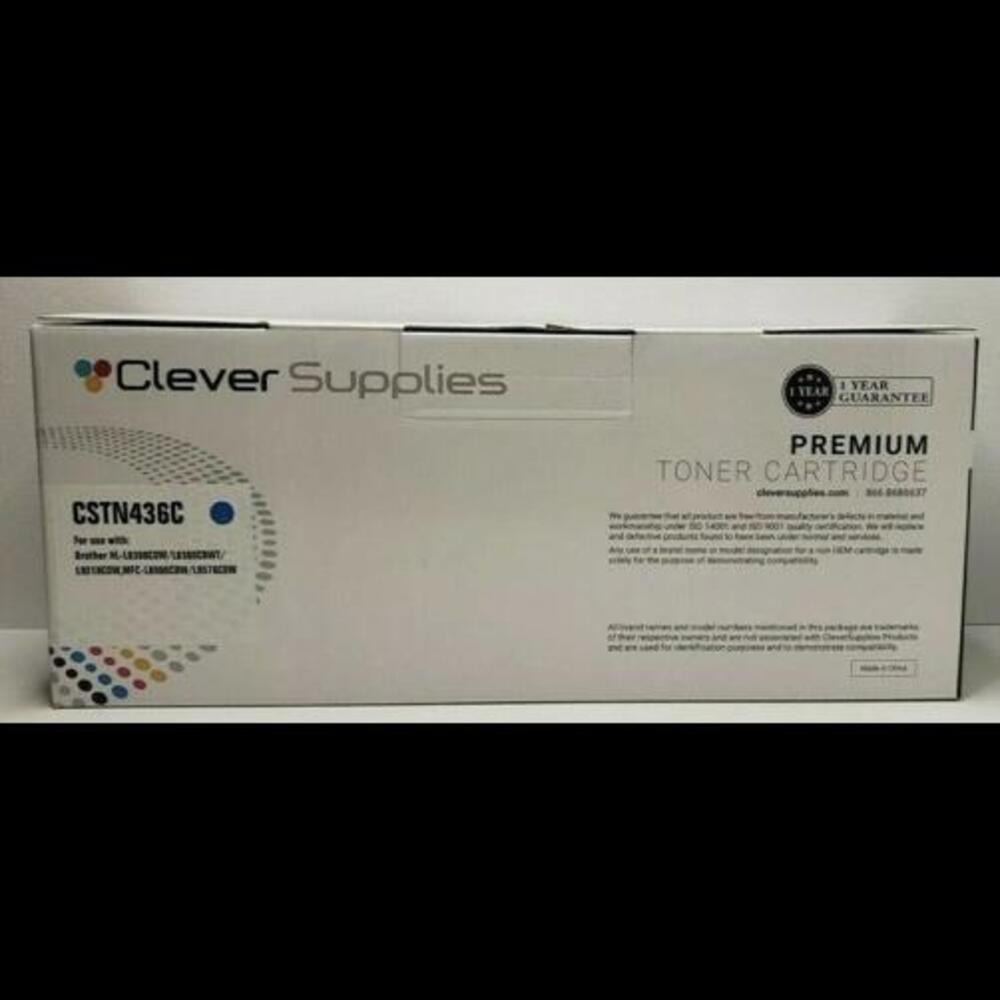 CLEVER SUPPLIES CSTN436C PREMIUM TONER CARTRIDGE - SEALED